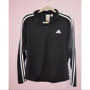Adidas Black Half Zip